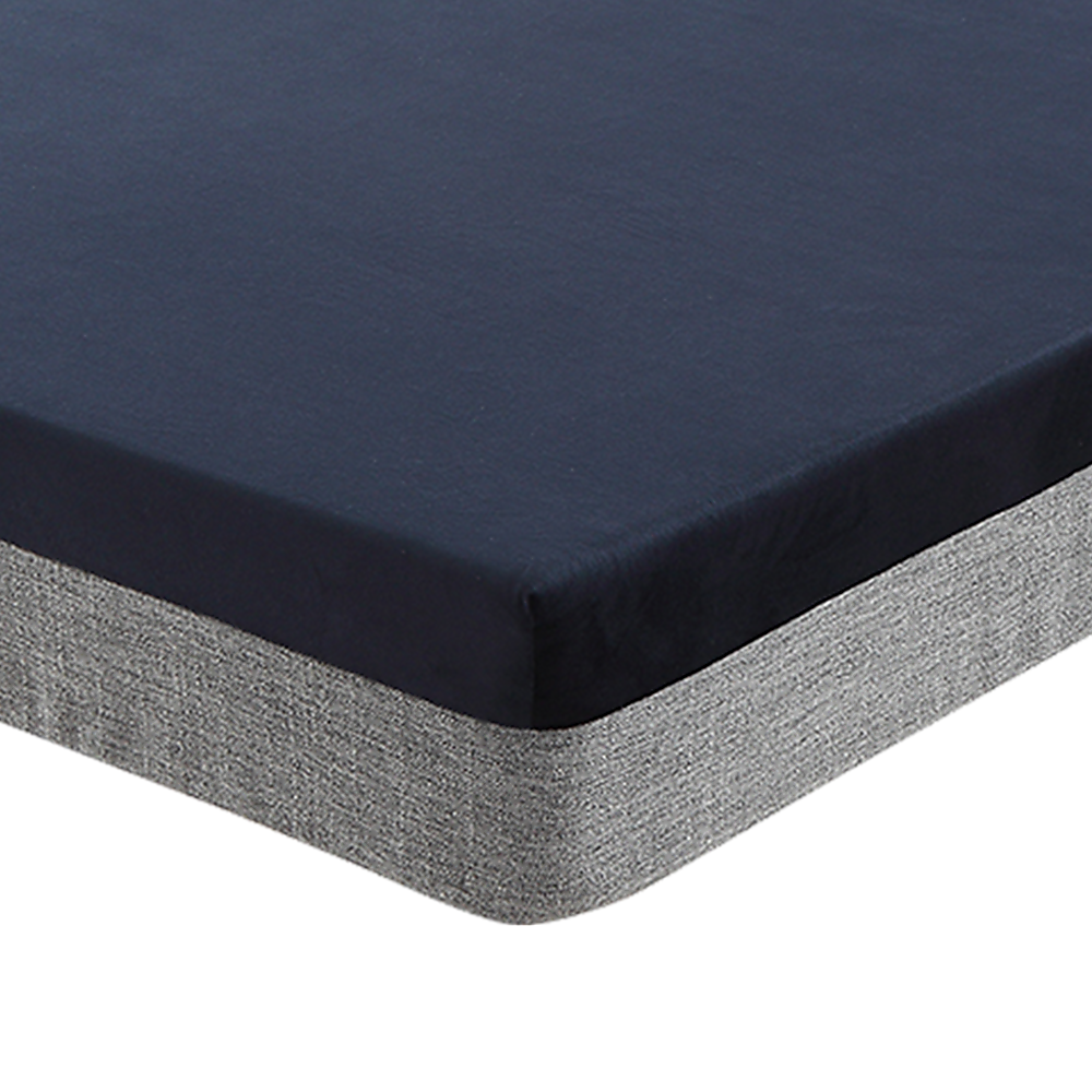 Extra-large navy blue and grey orthopedic memory foam dog bed | King of Knives