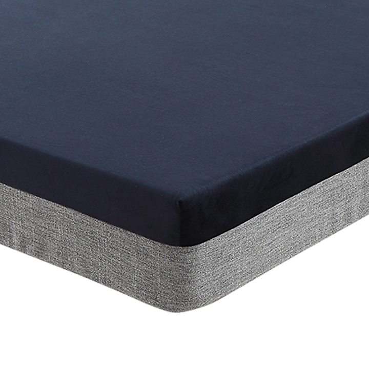 Extra-large navy blue and grey orthopedic memory foam dog bed | King of Knives