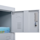 6-Door Locker for Office Gym Shed School Home Storage