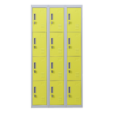 12-Door Locker for Office Gym Shed School Home Storage - Padlock-operated