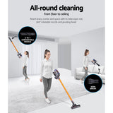 Devanti Handheld Vacuum Cleaner Cordless HEPA Filter Gold 150W