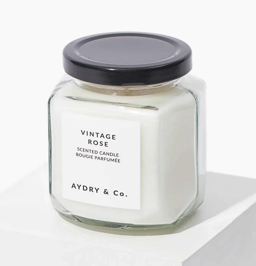 Aydry & Co Vintage Rose Jar Candle (Large) | King of Knives Australia