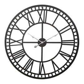 Wall Clock Large Modern Vintage Retro Metal Clocks 60CM Home Office Decor