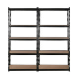 Giantz 4X1.8M Garage Shelving Warehouse Rack Storage Shelves Pallet Racking Black