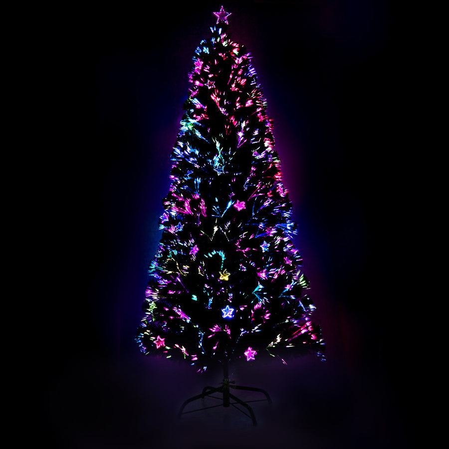 Jingle Jollys Christmas Tree 2.1M LED Xmas trees with Lights Multi Colour