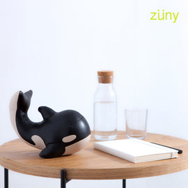 Zuny Bookend Whale Black