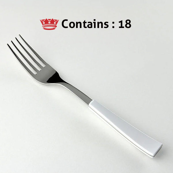 Svanera TABLE FORK  WHITE ELENA Number in box : 18