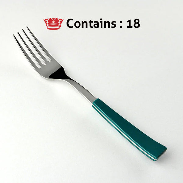 Svanera TABLE FORK  GREEN  ELENA Number in box : 18