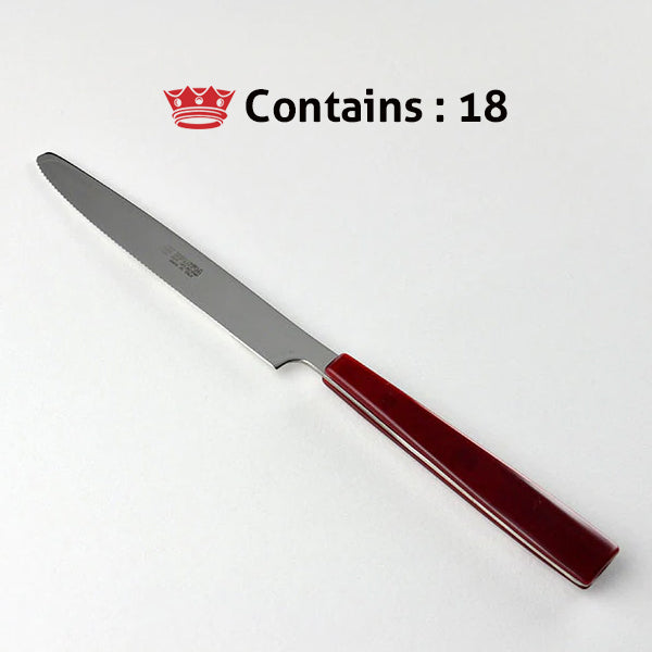 Svanera TABLE KNIFE RED VISUAL Number in box : 18
