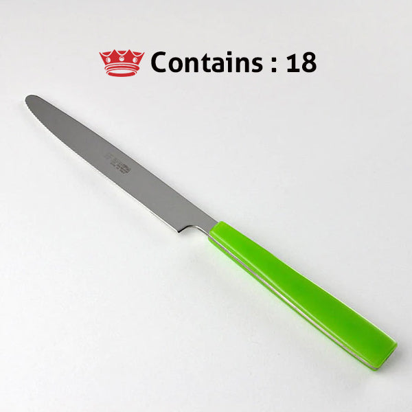 Svanera TABLE KNIFE GREEN VISUAL Number in box : 18