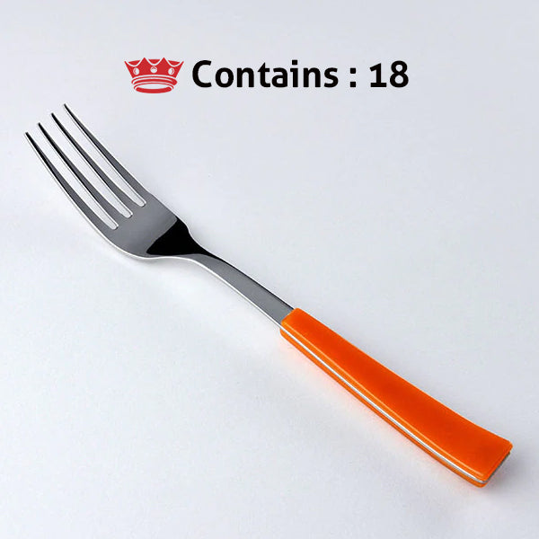 Svanera TABLE FORK ORANGE VISUAL Number in box : 18