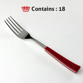 Svanera TABLE FORK RED VISUAL Number in box : 18