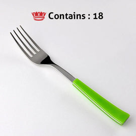 Svanera TABLE FORK GREEN VISUAL Number in box : 18