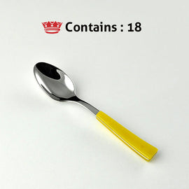 Svanera COFFEE SPOON YELLOW VISUAL Number in box : 18