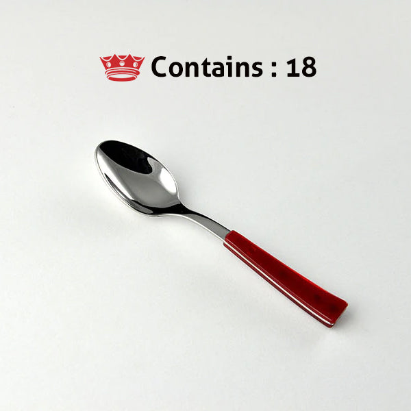 Svanera COFFEE SPOON RED VISUAL Number in box : 18