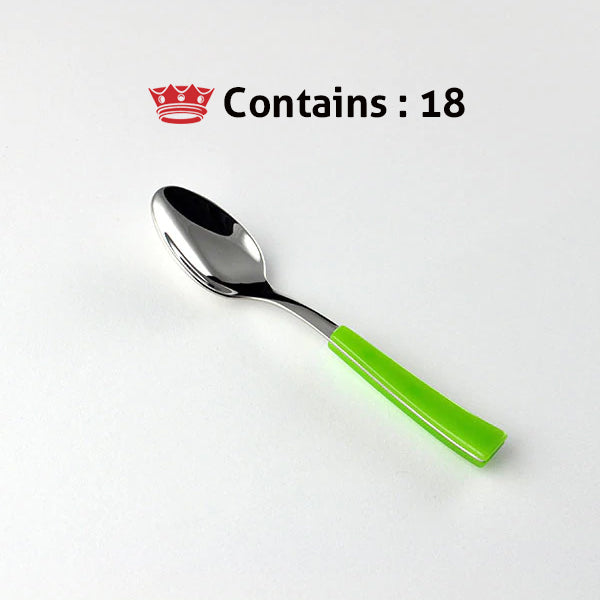 Svanera COFFEE SPOON GREEN VISUAL Number in box : 18