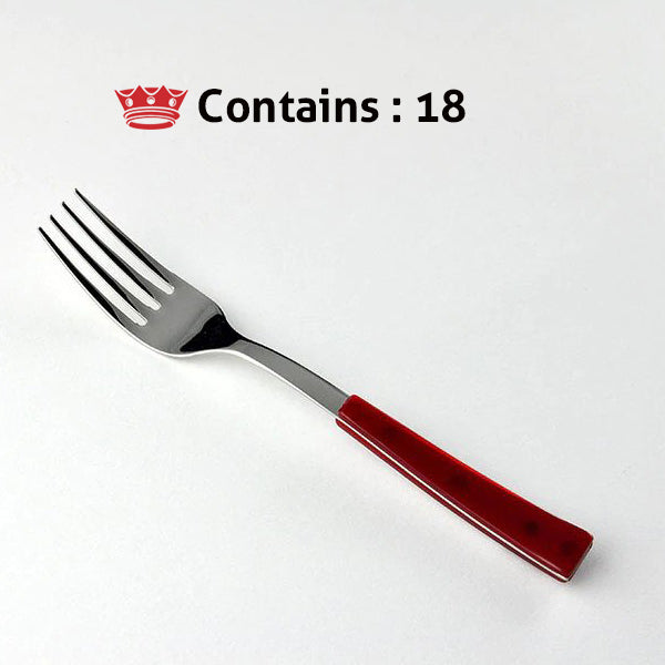 Svanera DESSERT FORK RED VISUAL Number in box : 18