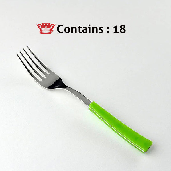 Svanera DESSERT FORK GREEN VISUAL Number in box : 18