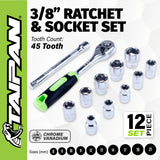 Taipan&reg; Ratchet Socket Set Premium Quality Chrome Vanadium Steel | Home & Industry Security | King of Knives