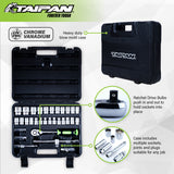 Taipan 32 Piece Ratchet Socket Set & Case Premium Quality Chrome Vanadium Steel | Home Tools | King of Knives